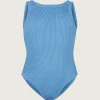 Hunza G Baby 2-6 Yrs-Baby Classic Swim - Blue Cornflower