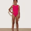 Hunza G Baby 2-6 Yrs-Baby Classic Swim - Metallic Raspberry