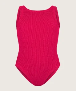 Hunza G Baby 2-6 Yrs-Baby Classic Swim - Metallic Raspberry