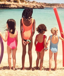 Hunza G Baby 2-6 Yrs-Baby Classic Swim - Metallic Purple Magic