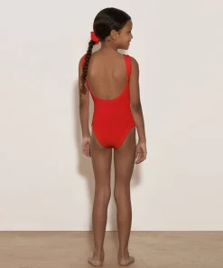 Hunza G Baby 2-6 Yrs-Baby Classic Swim - Red