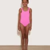Hunza G Baby 2-6 Yrs-Baby Domino Swim - Bubblegum