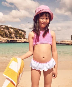 Hunza G Baby 2-6 Yrs-Baby Olive Bikini - Bubblegum