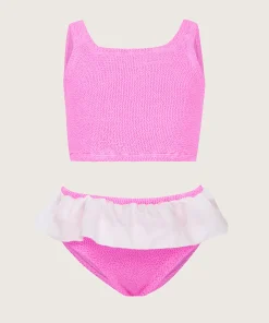 Hunza G Baby 2-6 Yrs-Baby Olive Bikini - Bubblegum