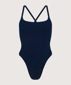 Hunza G Scoop Neck-Bette Swim - Navy