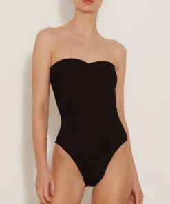 Hunza G Strapless-Brooke Swim - Black