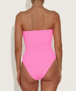 Hunza G Strapless-Brooke Swim - Bubblegum