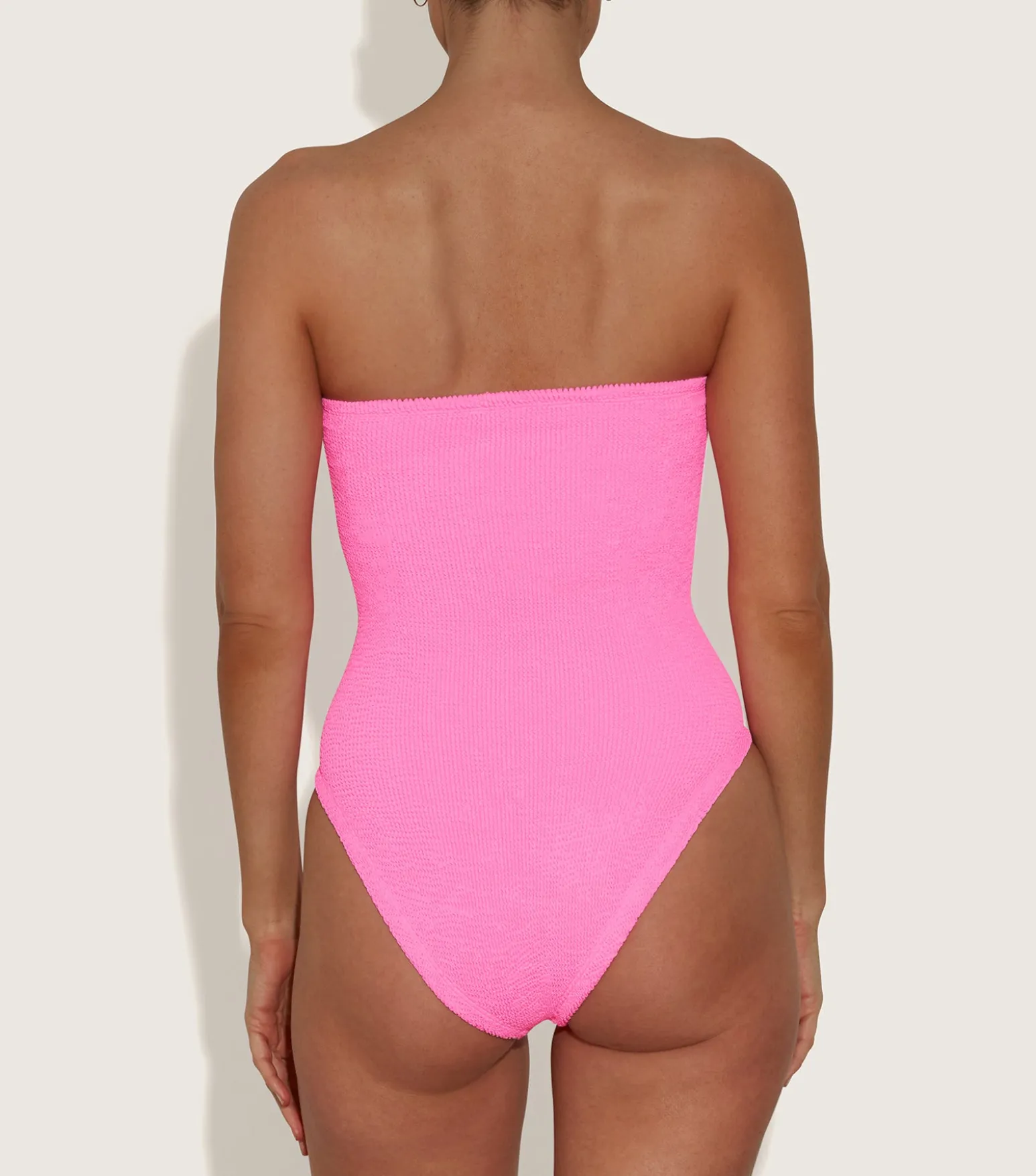 Hunza G Strapless-Brooke Swim - Bubblegum