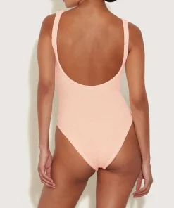 Hunza G V Neck-Celine Swim - Blush