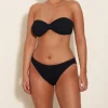 Hunza G Bikini Sets|Bandeau-Coverage Jean Bikini - Black
