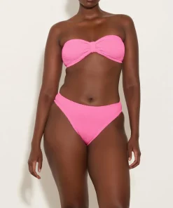 Hunza G Bikini Sets|Bandeau-Coverage Jean Bikini - Bubblegum
