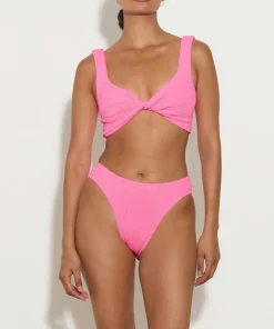 Hunza G Bikini Sets|Bralette-Coverage Juno Bikini - Bubblegum