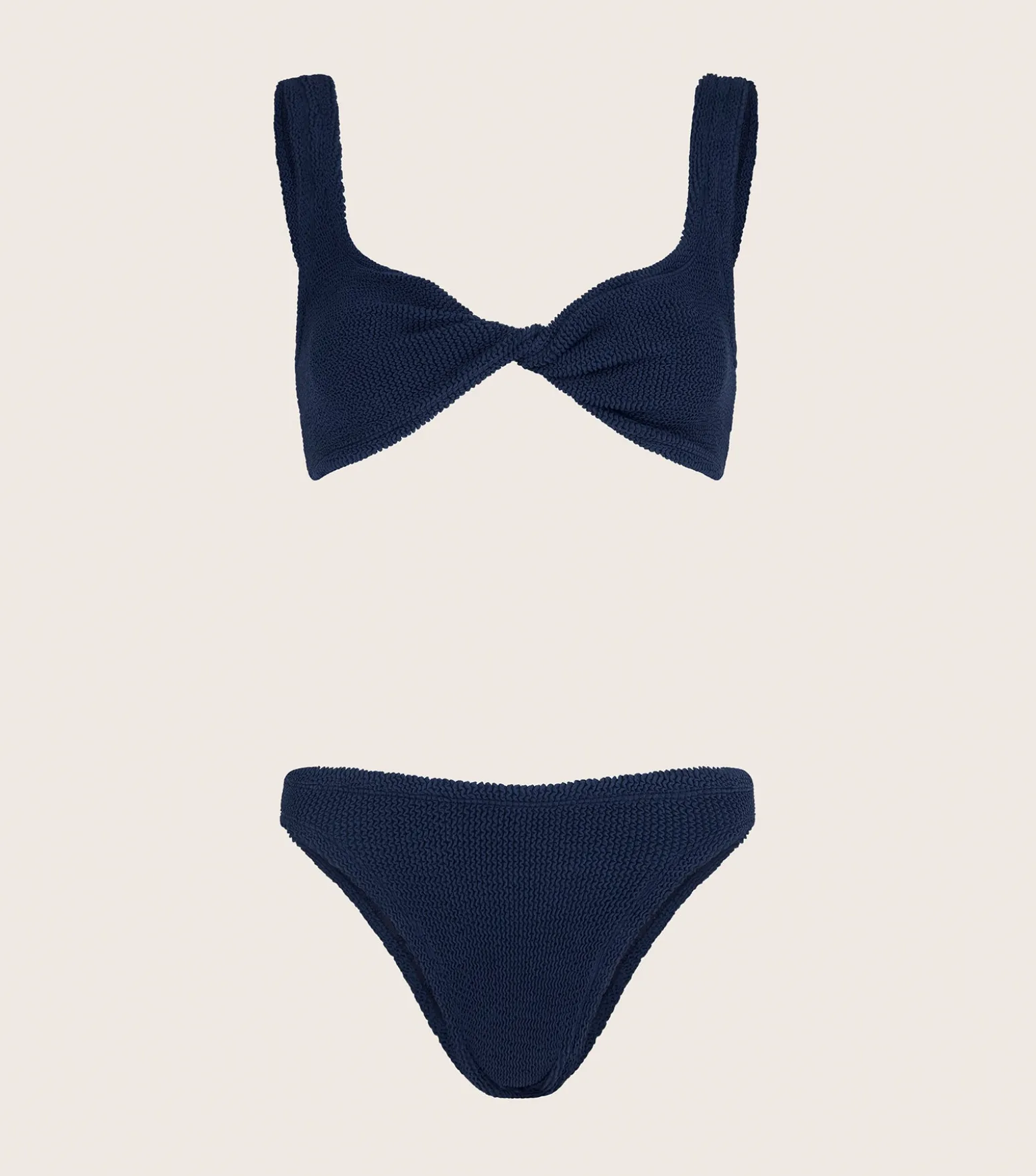 Hunza G Bikini Sets|Bralette-Coverage Juno Bikini - Navy