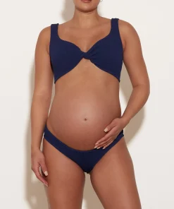 Hunza G Bikini Sets|Bralette-Coverage Juno Bikini - Navy
