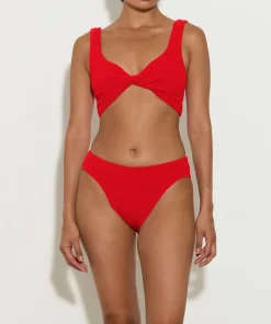 Hunza G Bikini Sets|Bralette-Coverage Juno Bikini - Red