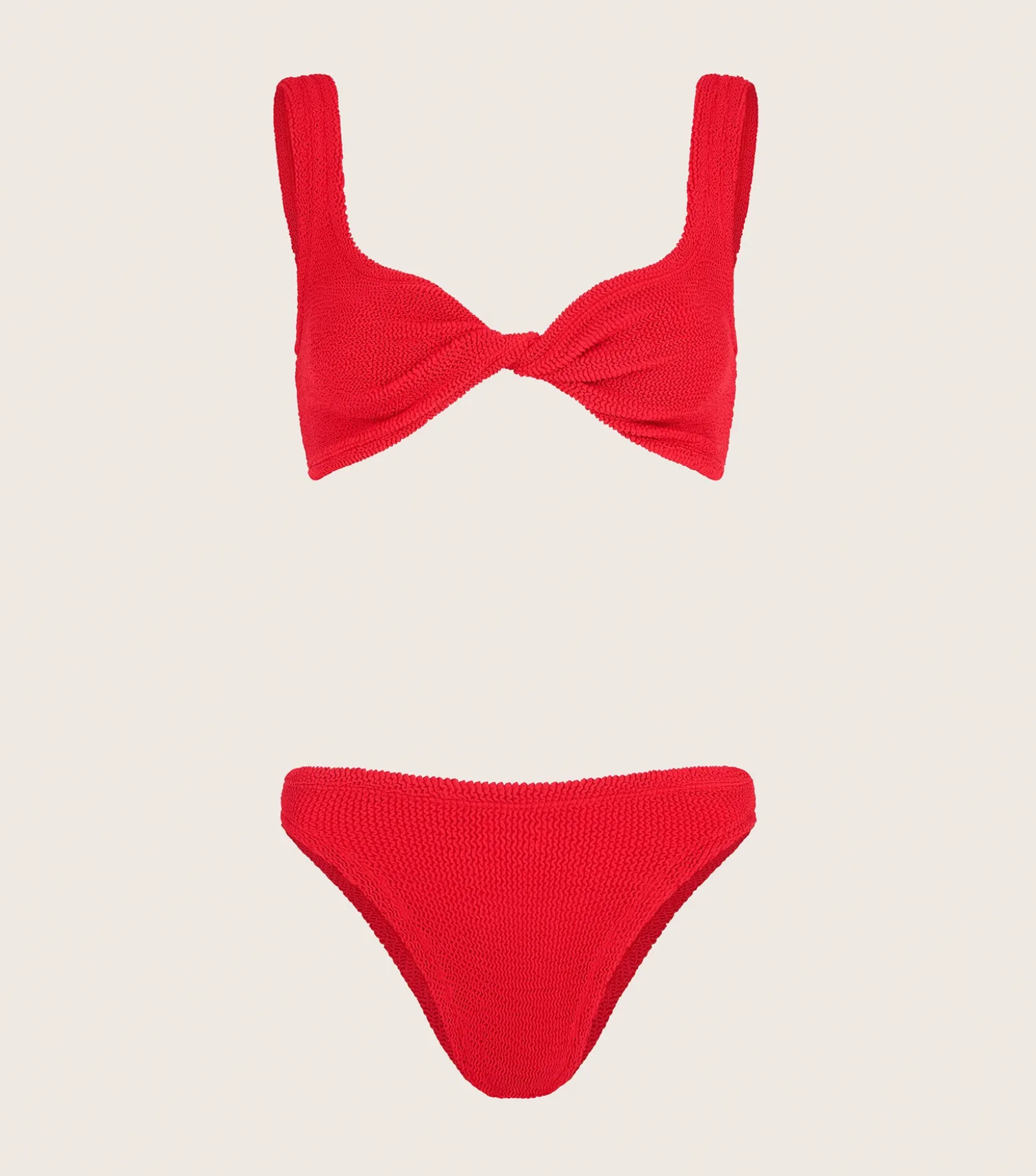 Hunza G Bikini Sets|Bralette-Coverage Juno Bikini - Red