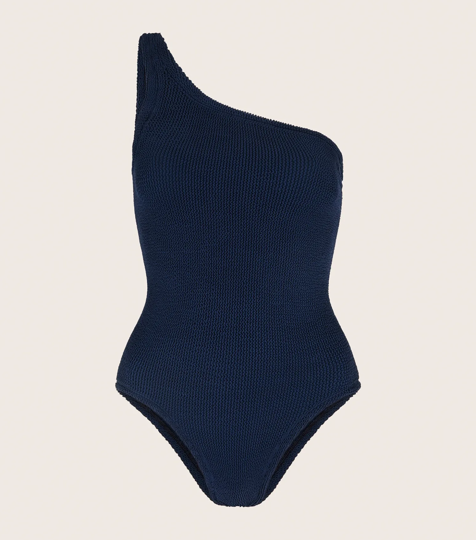 Hunza G One Shoulder-Coverage Nancy Swim - Navy