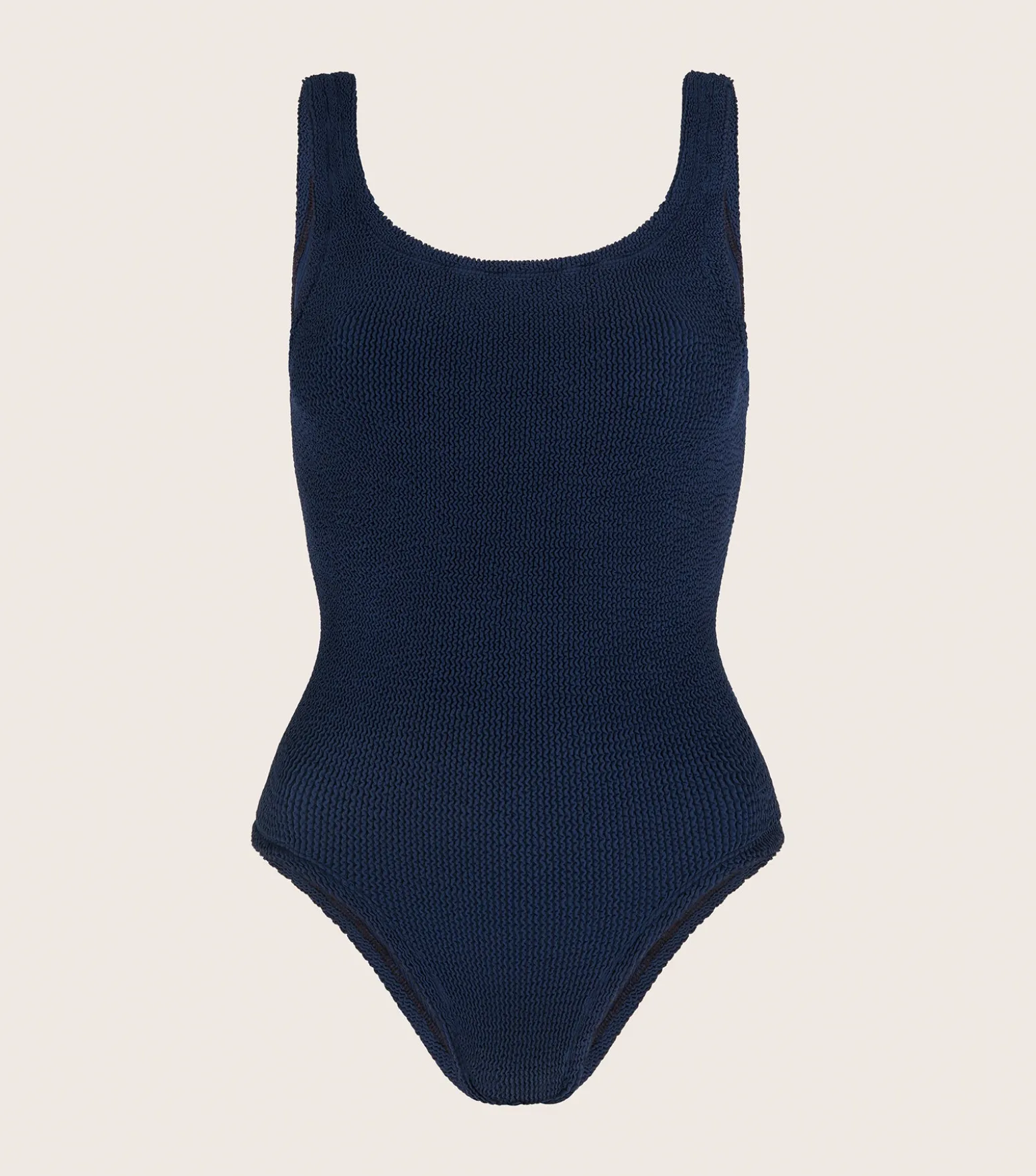 Hunza G Square Neck-Coverage Square Neck Swim - Navy