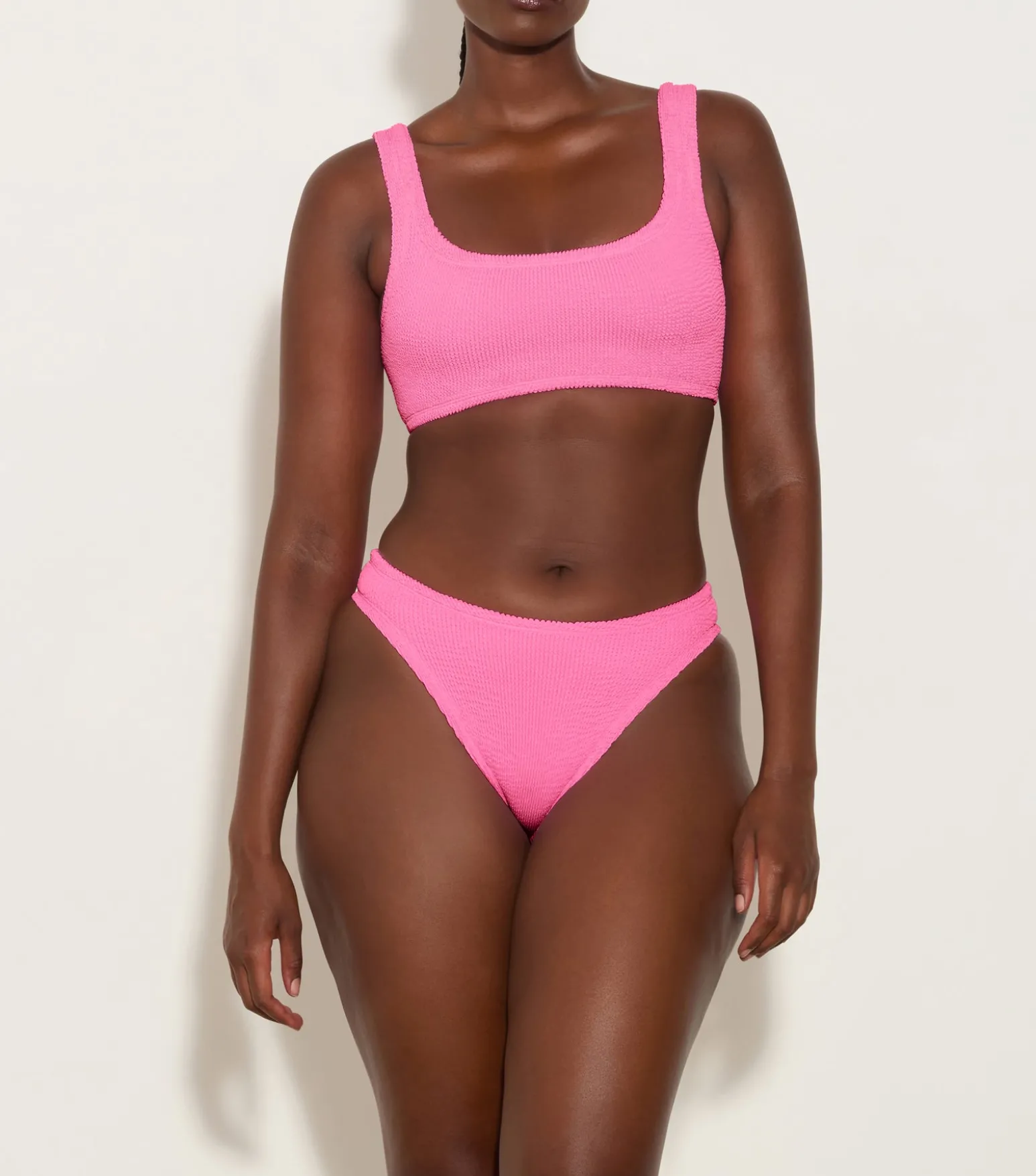 Hunza G Bikini Sets|Bralette-Coverage Xandra Bikini - Bubblegum