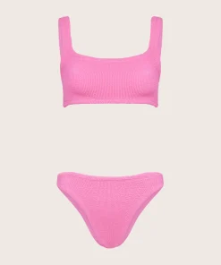 Hunza G Bikini Sets|Bralette-Coverage Xandra Bikini - Bubblegum