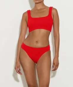 Hunza G Bikini Sets|Bralette-Coverage Xandra Bikini - Red
