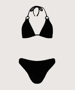 Hunza G Bikini Sets|Triangle-Eva Bikini - Black