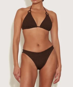 Hunza G Triangle|Bikini Sets-Eva Bikini - Metallic Chocolate