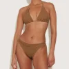 Hunza G Triangle|Bikini Sets-Eva Bikini - Metallic Cocoa