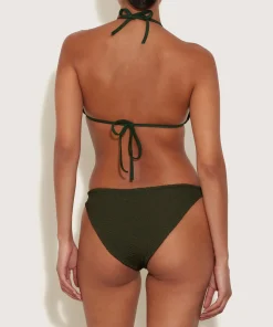 Hunza G Triangle|Bikini Sets-Eva Bikini - Metallic Khaki