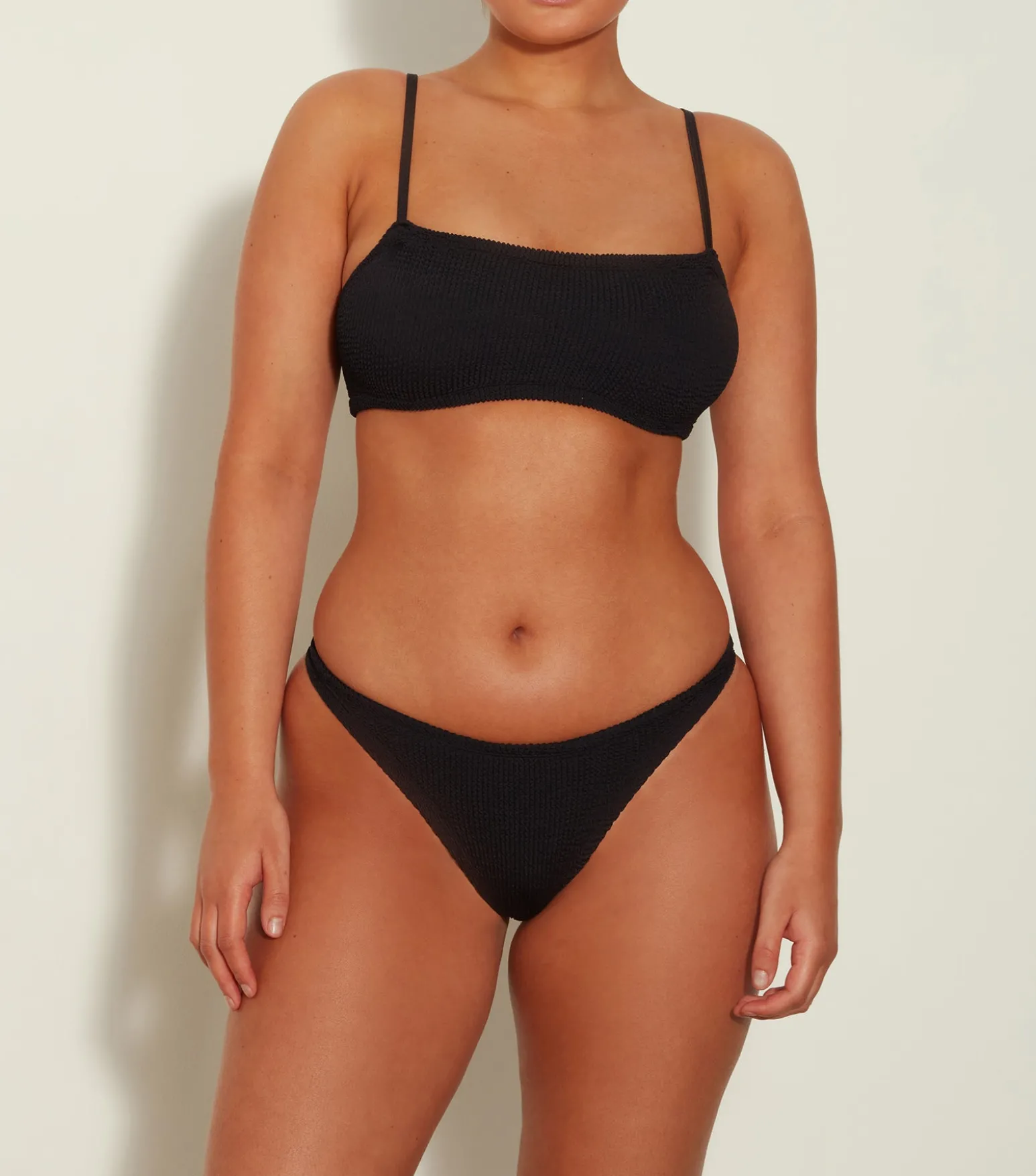 Hunza G Bikini Sets|Bralette-Gigi Bikini - Black