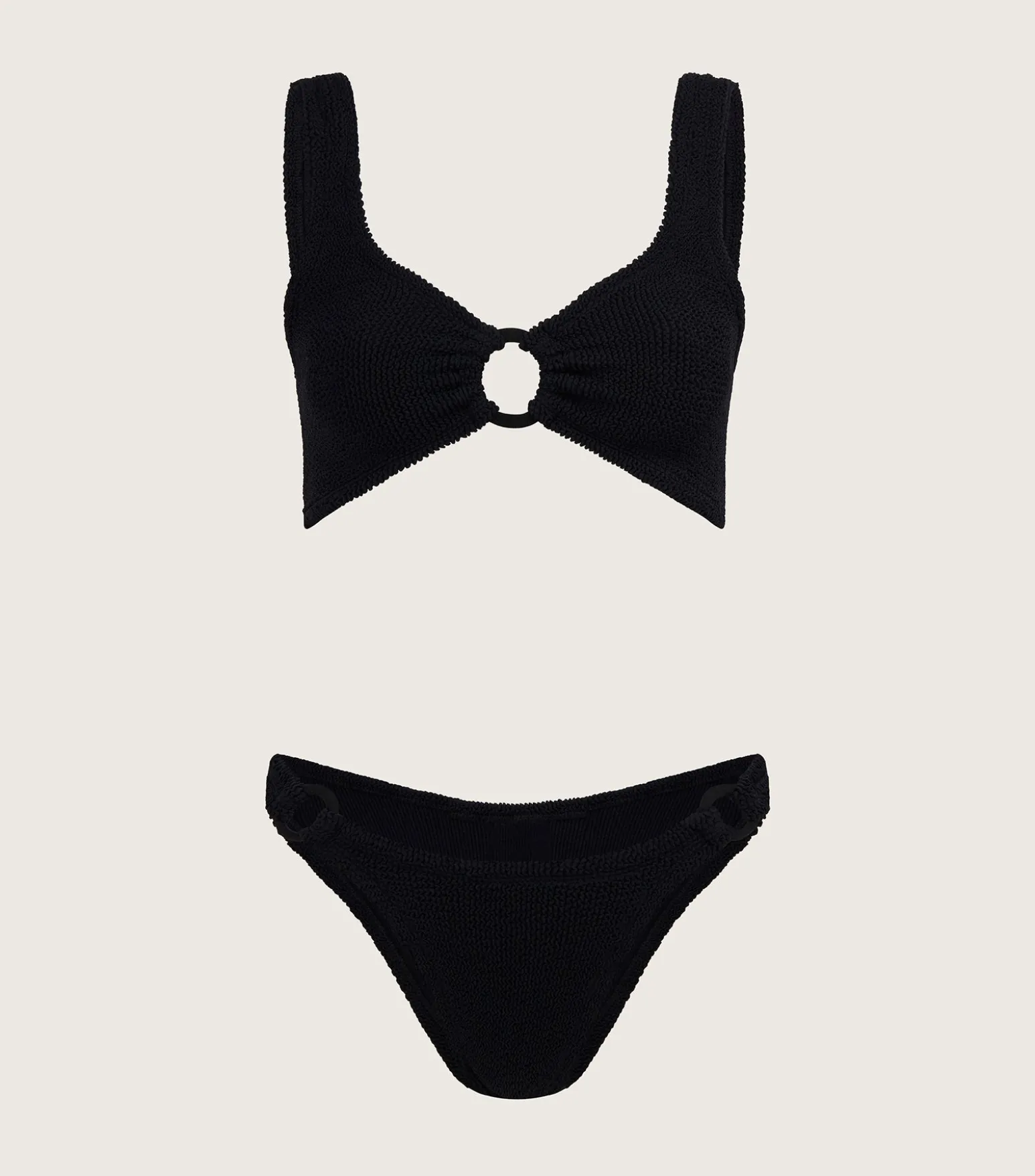 Hunza G Bikini Sets|Bralette-Hallie Bikini - Black
