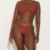 Hunza G Bikini Sets|Bralette-Hallie Bikini - Metallic Rosewood