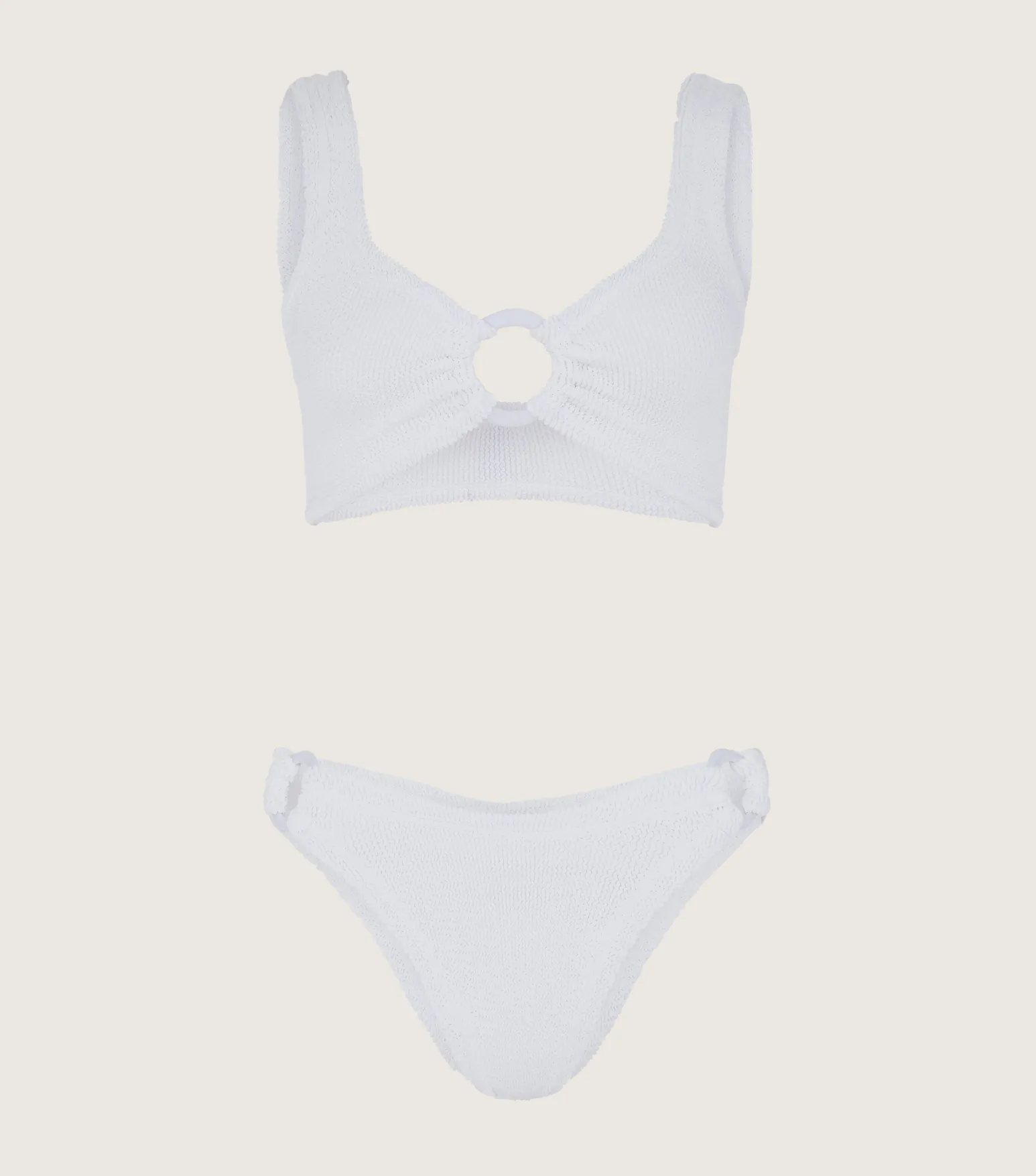 Hunza G Bikini Sets|Bralette-Hallie Bikini - White
