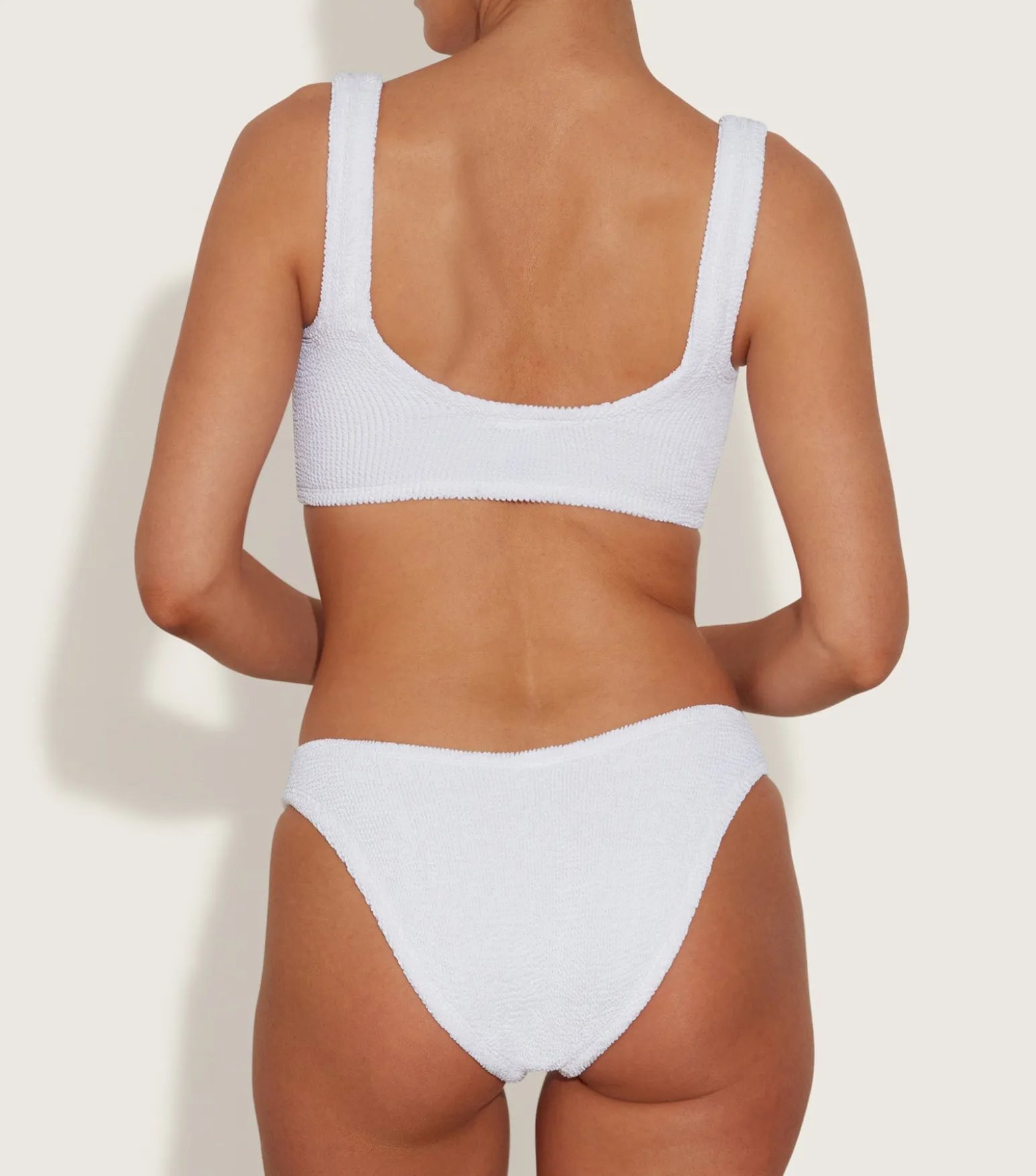Hunza G Bikini Sets|Bralette-Hallie Bikini - White