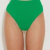 Hunza G Separates|High-Waisted-High Waist Bikini Bottom - Emerald