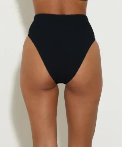 Hunza G Separates|High-Waisted-High Waist Bikini Bottom - Black
