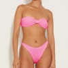 Hunza G Bikini Sets|Bandeau-Jean Bikini - Bubblegum
