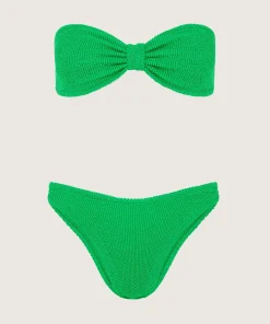 Hunza G Bikini Sets|Bandeau-Jean Bikini - Emerald