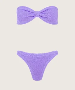 Hunza G Bikini Sets|Bandeau-Jean Bikini - Lilac