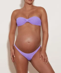 Hunza G Bikini Sets|Bandeau-Jean Bikini - Lilac
