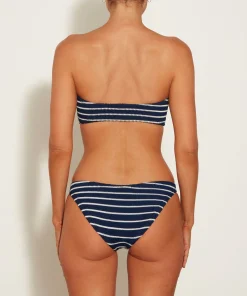 Hunza G Bikini Sets-Jean Bikini - Navy/White Stripe
