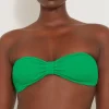 Hunza G Separates|Bandeau-Jean Bikini Top - Emerald