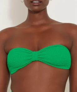 Hunza G Separates|Bandeau-Jean Bikini Top - Emerald