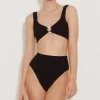 Hunza G Bikini Sets|Bralette-Jessica Bikini - Black