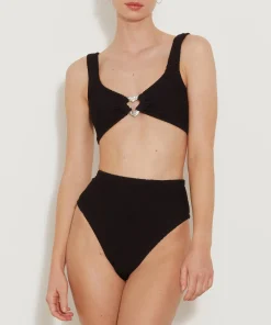 Hunza G Bikini Sets|Bralette-Jessica Bikini - Black