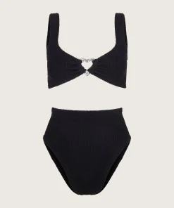 Hunza G Bikini Sets|Bralette-Jessica Bikini - Black