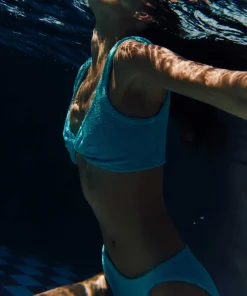 Hunza G Bikini Sets|Bralette-Juno Bikini - Aqua