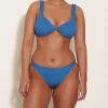Hunza G Bikini Sets|Bralette-Juno Bikini - Metallic Denim