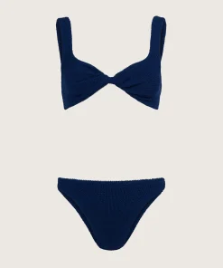 Hunza G Bikini Sets|Bralette-Juno Bikini - Navy