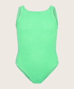 Hunza G Kids - 7-12 Yrs-Kids Classic Swim - Lime